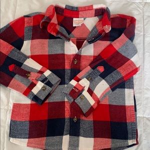 Boys Jumping Beans Buffalo Plaid Button Down 3T